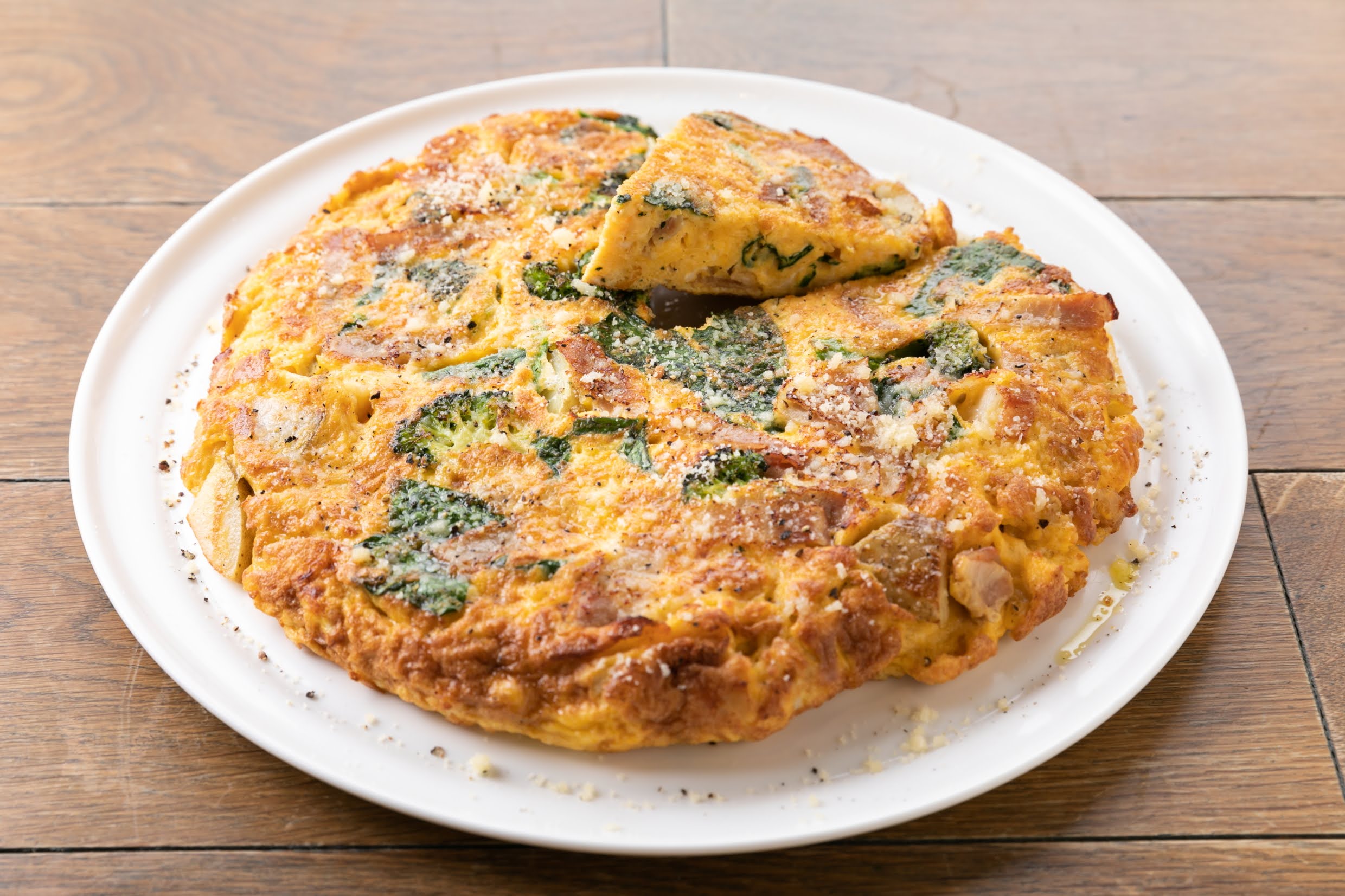 所沢産小松菜&人参のフリッタータ